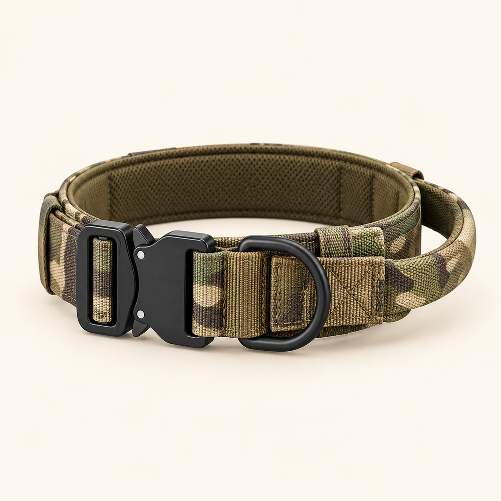 Trotzu Tactical Dog Collar in camouflage