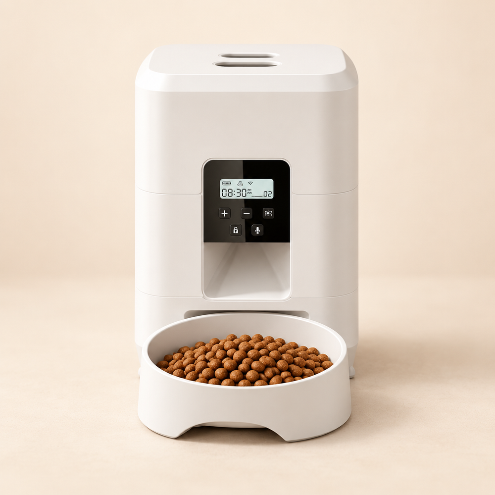 Trotzu Automatic Pet Feeder in white