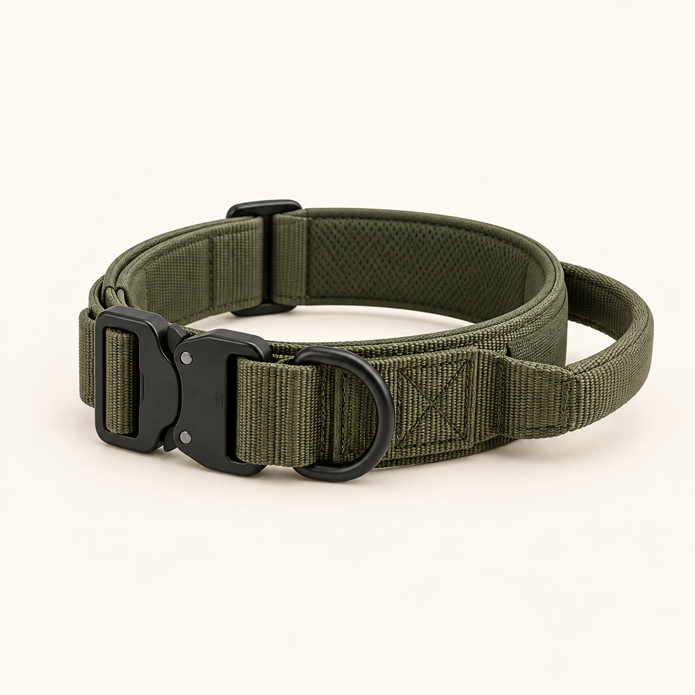 Trotzu Tactical Dog Collar in green